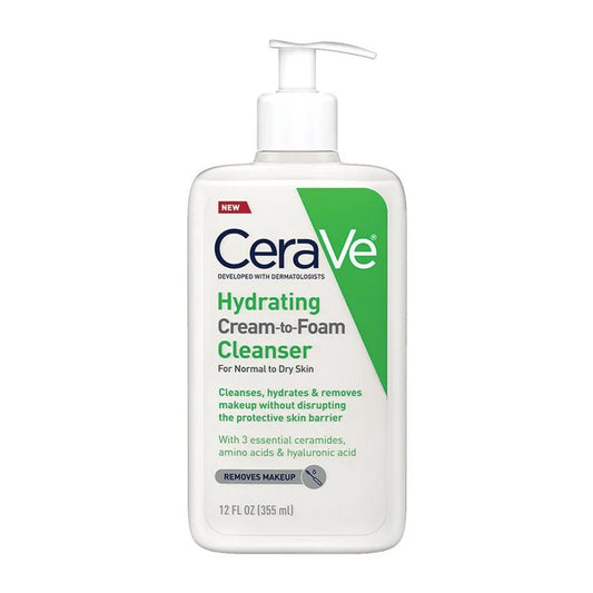 CeraVe-Hydrating Cream-to-Foam Cleanser