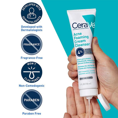 CeraVe-Acne Foaming Cream Cleanser