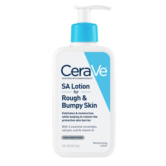 CeraVe SA Body Lotion for Rough & Bumpy Skin with Salicylic Acid To Improve Skin Texture, 8 oz - 237ml