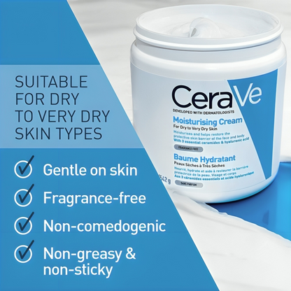 Cerave - Moisturizing cream | for dry to very dry Skin