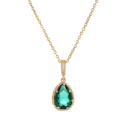 P-86 Green Pearl Pendants (18k gold plated)